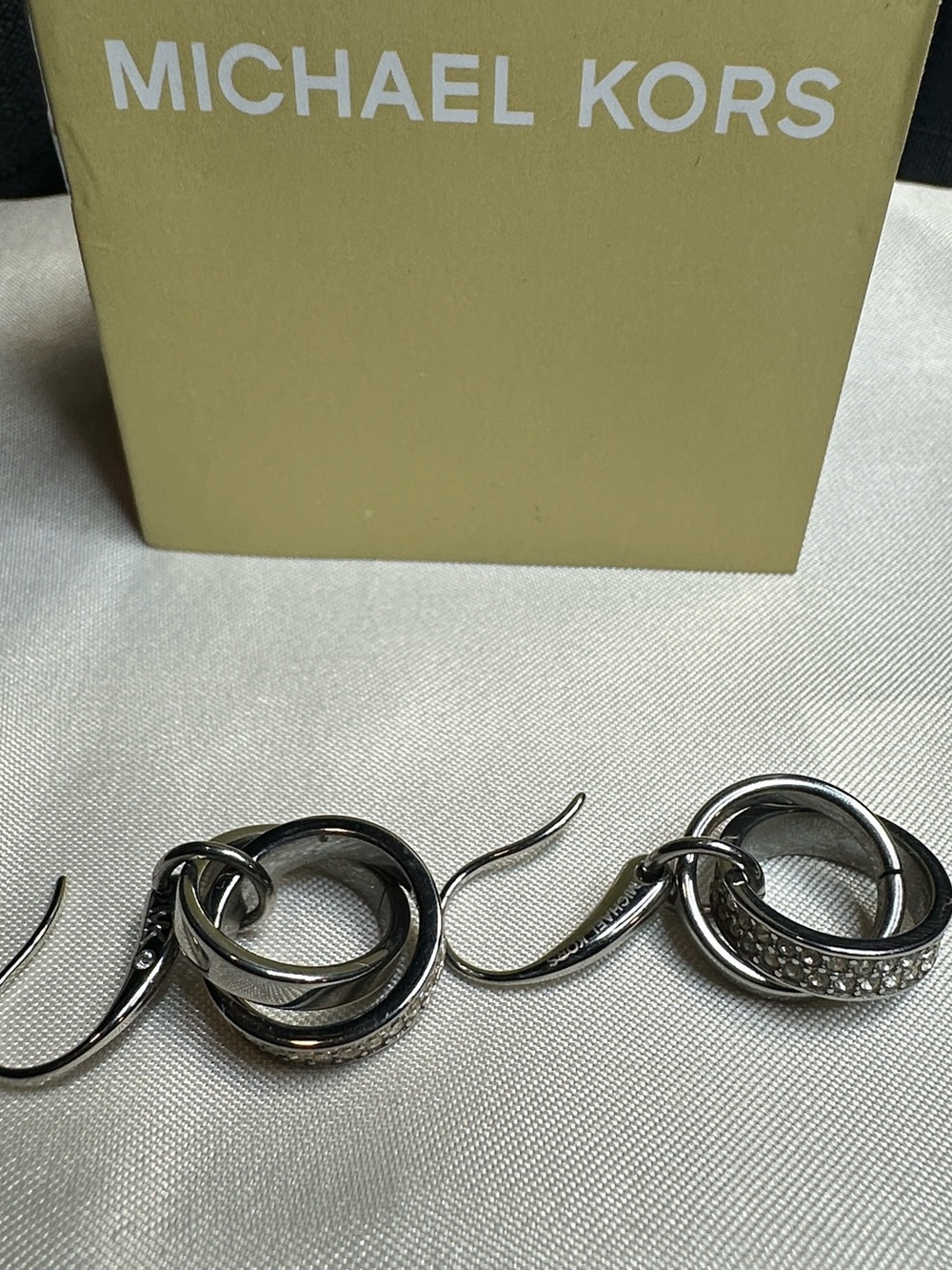 Michael Kors earrings silver Brilliance Dangles